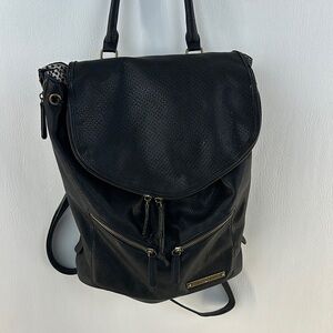 Gianni Bini Drawstring Faux Pebbled Leather Backpack